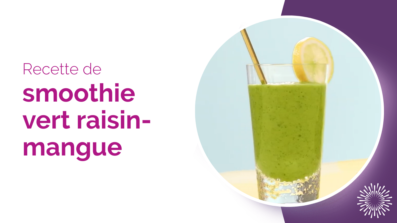 Recette de smoothie vert raisin-mangue