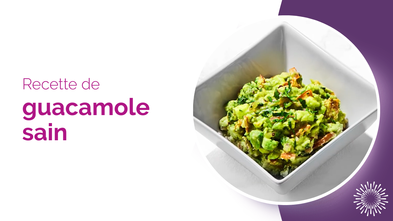 Recette de guacamole sain